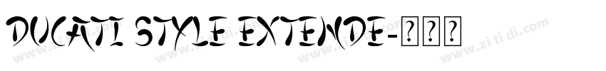 Ducati Style Extende字体转换